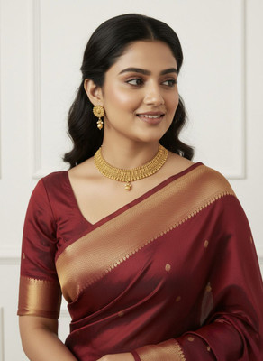 JYONA Copper Gold-plated Gold Jewellery Set(Pack of 1)