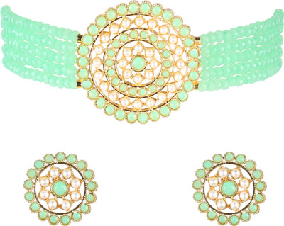 Mad Club Alloy Gold-plated Multicolor Jewellery Set(Pack of 1)