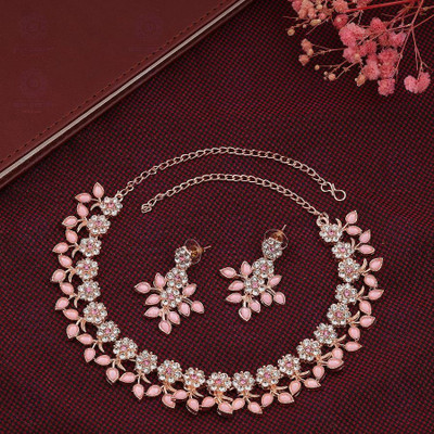 Alloy Jewel Set(Pink)