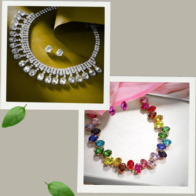 MANSIYAORANGE Alloy Gold-plated Multicolor Jewellery Set(Pack of 1)