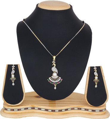 LUXOR Alloy Gold-plated Silver Jewellery Set(Pack of 1)