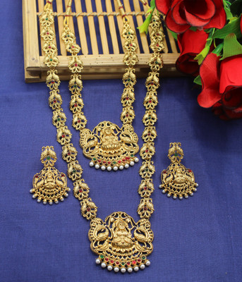 Nagneshi Art Alloy Gold-plated Gold Jewellery Set(Pack of 1)