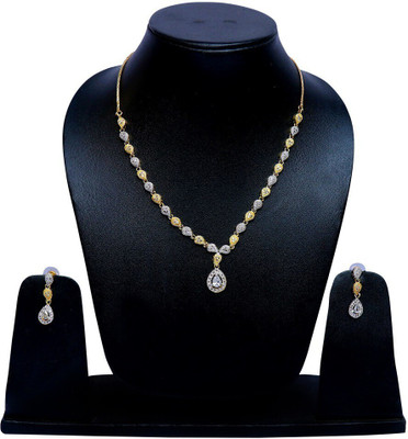 Gleamora Metal Gold-plated, Silver Silver, Gold Jewellery Set(Pack of 1)