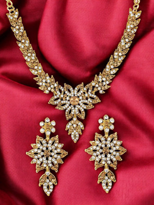 Styylo Jewels Alloy Gold-plated Gold, Silver Jewellery Set(Pack of 1)