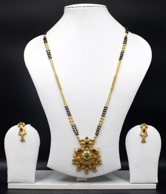 SONI Alloy Gold-plated Gold Jewellery Set(Pack of 1)