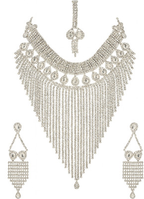 GHAZI COLLECTIONS Alloy Silver Silver Jewellery Set(Pack of 1)