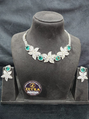 ZEYRA Info Alloy Silver Jewellery Set(Pack of 1)