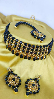 Gyan Jewels Alloy Black Jewellery Set(Pack of 1)