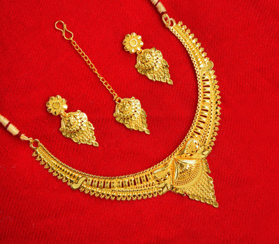 LILY Alloy Gold-plated Multicolor Jewellery Set(Pack of 1)