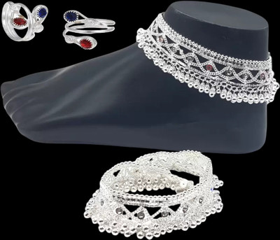 AamNa Enterprises Alloy Silver Jewellery Set(Pack of 1)