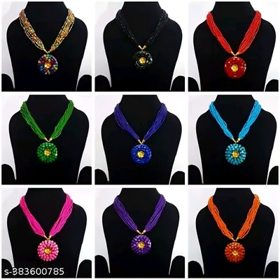 Grace Collections Alloy Gold-plated Multicolor, Green Jewellery Set(Pack of 1)