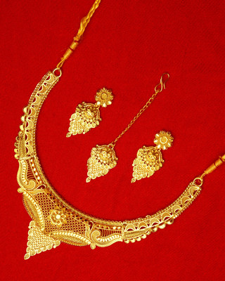 LILY Alloy Gold-plated Multicolor Jewellery Set(Pack of 1)