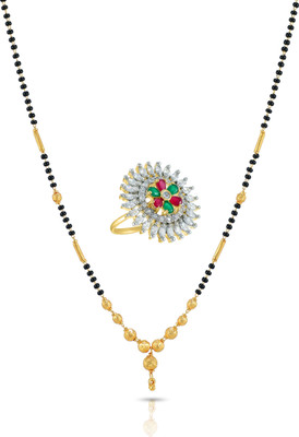 aklina Alloy Gold-plated Multicolor Jewellery Set(Pack of 1)