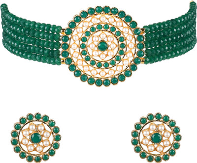 Mad Club Alloy Gold-plated Multicolor Jewellery Set(Pack of 1)