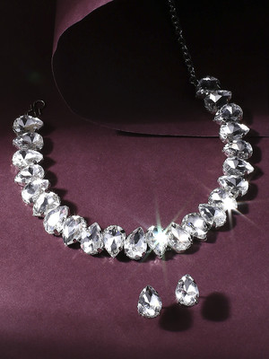 Oomph Alloy Silver Silver Jewellery Set(Pack of 2)