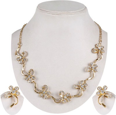 JEWELS GURU Alloy Gold-plated Multicolor Jewellery Set(Pack of 1)