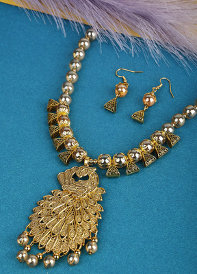 sunhari jewels Alloy Gold Jewellery Set(Pack of 1)