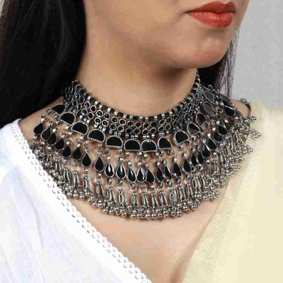 Samridhi DC Alloy Silver Jewellery Set(Pack of 3)