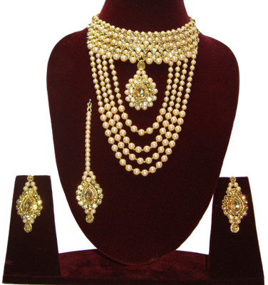 house of common Alloy Gold-plated Gold Jewellery Set(Pack of 1)