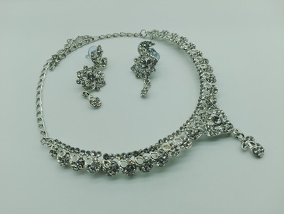 Rukma Alloy Gold-plated Silver Jewellery Set(Pack of 1)