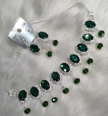 RAHUL TRADERS Alloy Green Jewellery Set(Pack of 1)