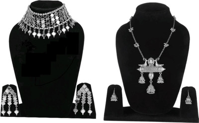 PRASUB INTERNATIONAL Alloy Sterling Silver Silver Jewellery Set(Pack of 1)