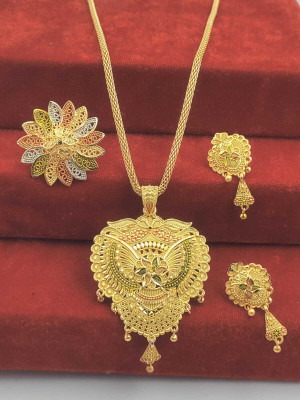 gb creation Brass Gold-plated Multicolor Jewellery Set(Pack of 1)