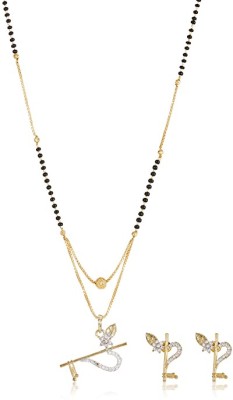 Pujvi Alloy Gold Jewellery Set(Pack of 1)