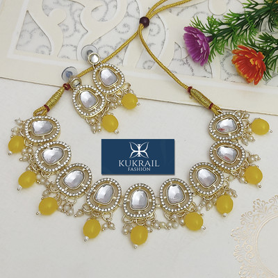 KUKRAIL FASHION Brass Gold-plated Yellow Jewellery Set(Pack of 1)