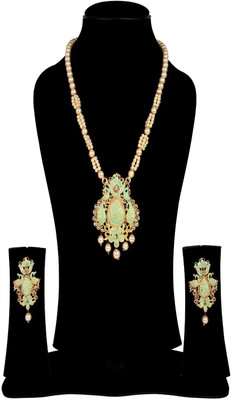 BHANA FASHION Alloy Gold-plated Green Jewellery Set(Pack of 1)