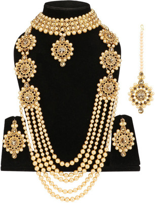 URBANELA Alloy Gold-plated Gold Jewellery Set(Pack of 1)