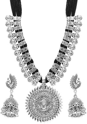 Sukkhi Alloy Rhodium Silver Jewellery Set(Pack of 1)