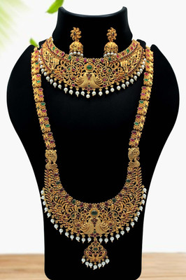 Nagneshi Art Alloy Gold-plated Multicolor Jewellery Set(Pack of 1)
