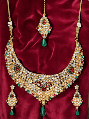 Styylo Jewels Alloy Gold-plated Multicolor Jewellery Set(Pack of 1)