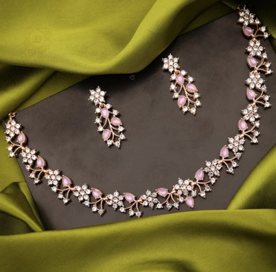 Alloy Jewel Set(Pink)