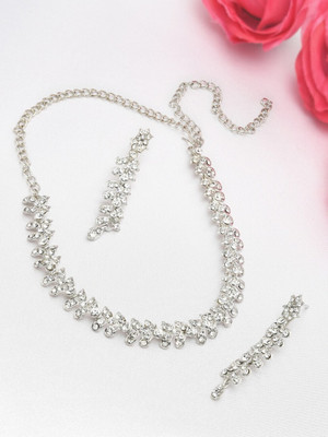Rukma Alloy Silver Jewellery Set(Pack of 1)