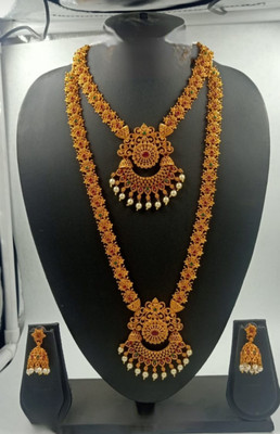 SUNDHA CREATION Alloy Gold-plated Multicolor Jewellery Set(Pack of 1)