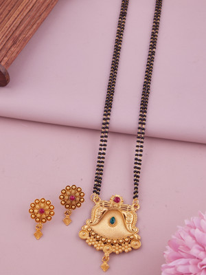 VEMISHTI Alloy Gold-plated Gold Jewellery Set(Pack of 1)