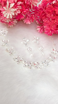 DENICRAAS Alloy Silver Silver Jewellery Set(Pack of 1)