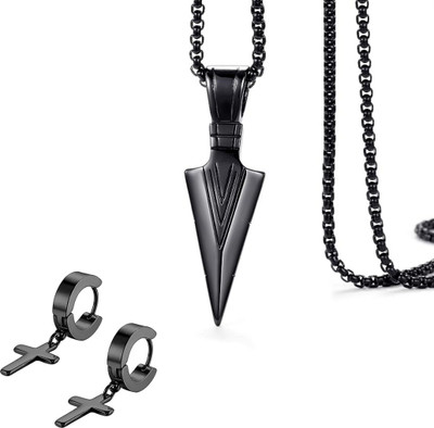 Bellina Alloy Black Jewellery Set(Pack of 2)