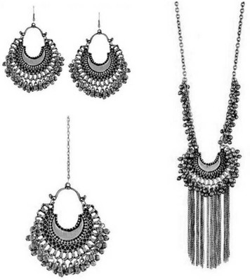 DEGHLAM Brass Silver Jewellery Set(Pack of 1)