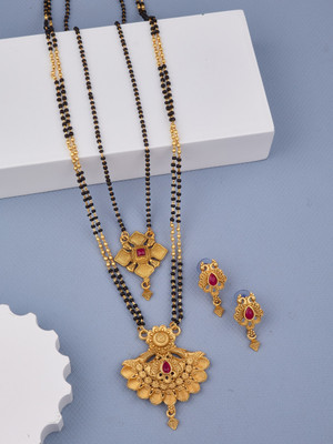 DHYANAV Brass Gold-plated Gold Jewellery Set(Pack of 1)