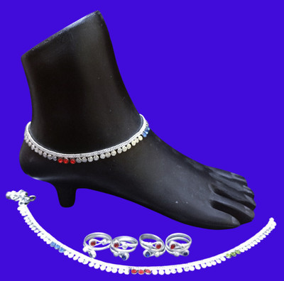 MA Enterprises Alloy Silver Silver Jewellery Set(Pack of 1)