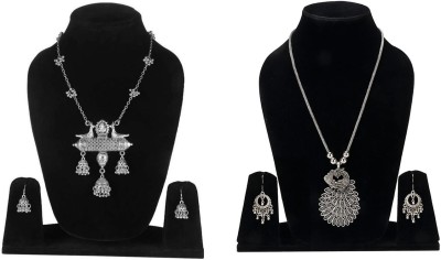 Dev Fashion Oxidised Silver, Alloy Sterling Silver Silver Jewellery Set(Pack of 1)