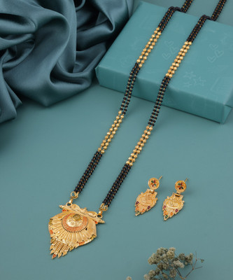 VEMISHTI Alloy Gold-plated Gold Jewellery Set(Pack of 1)