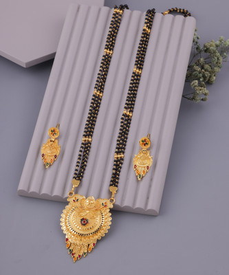LaChoiceIt Beautiful and Unique Trending Design Pendant Mangalsutra with 24 Inch Long Chain Brass, Alloy Mangalsutra
