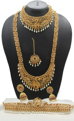 Nagneshi Art Alloy Gold-plated Multicolor Jewellery Set(Pack of 1)