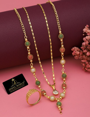 Brass, Alloy Jewel Set(Gold)