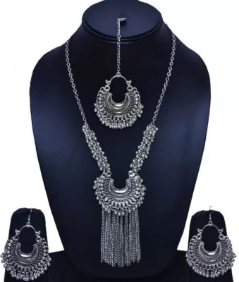 Sanwaliya Collection Oxidised Silver Silver Jewellery Set(Pack of 1)