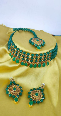 shivay Alloy Green, Gold, Bronze Jewellery Set(Pack of 1)